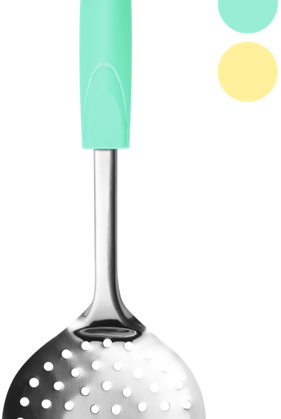 Шумовка ATMOSPHERE Pastel нержавеющая сталь, пластик Арт. AT-K1664 в ассортименте