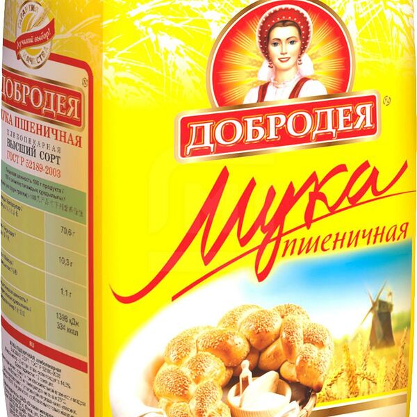 Мука Добродея пшеничная 2кг