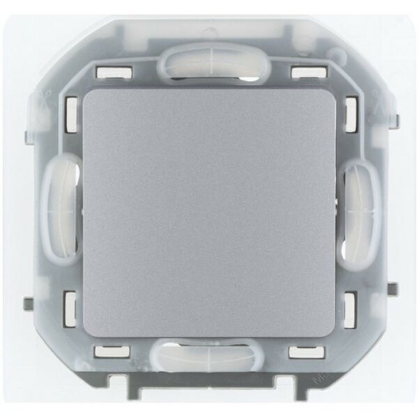 Переключатель LEGRAND Inspiria одноклавишный, 10 ах, алюминий