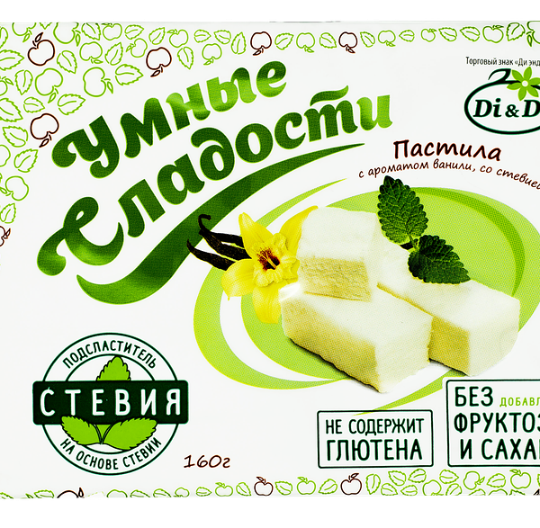 Пастила Умные сладости ванильная со стевией