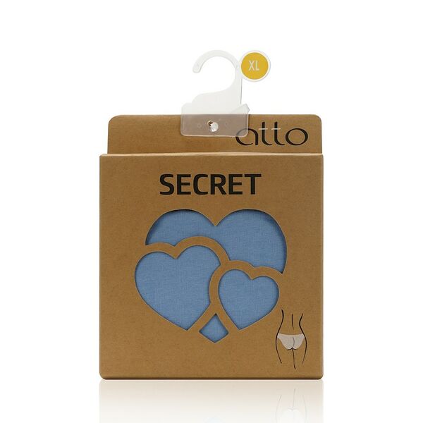 Женские трусы-слипы Atto Secret, голубые, XL