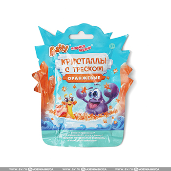 

Кристаллы с треском Baffy детские купайся весело бирюзовые оранжевые, Китай