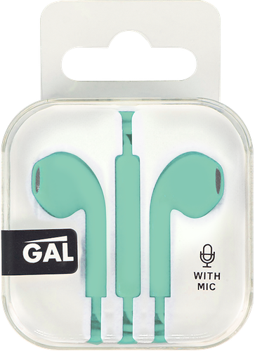 Наушники GAL с микрофоном, бирюзовый Арт. HM-060TI
