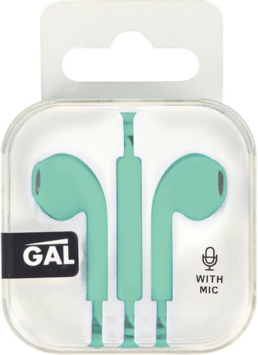 

Наушники GAL с микрофоном, бирюзовый Арт. HM-060TI