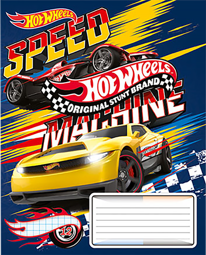 

Тетрадь HOT WHEELS 12л клетка картон Ac лиц,Hot Wheels А5, 1шт, в ассортименте