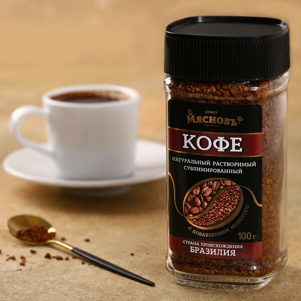 Кофе растворимый с добавлением молотого МясновЪ Буфет от КуулКлевер