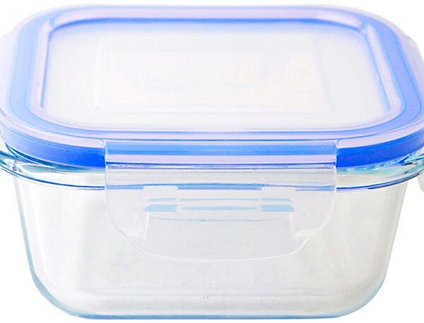 Контейнер Mallony Cristallino из жаропрочного стекла с крышкой из пластмассы 500мл