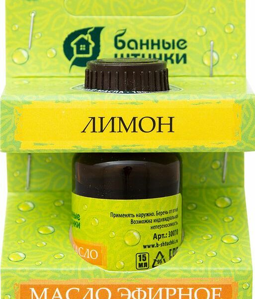 Эфирное масло для бани и сауны Банные штучки лимон