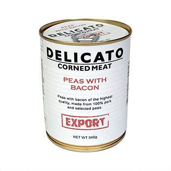 Консервы Деликато Горох с беконом 340г, Россия