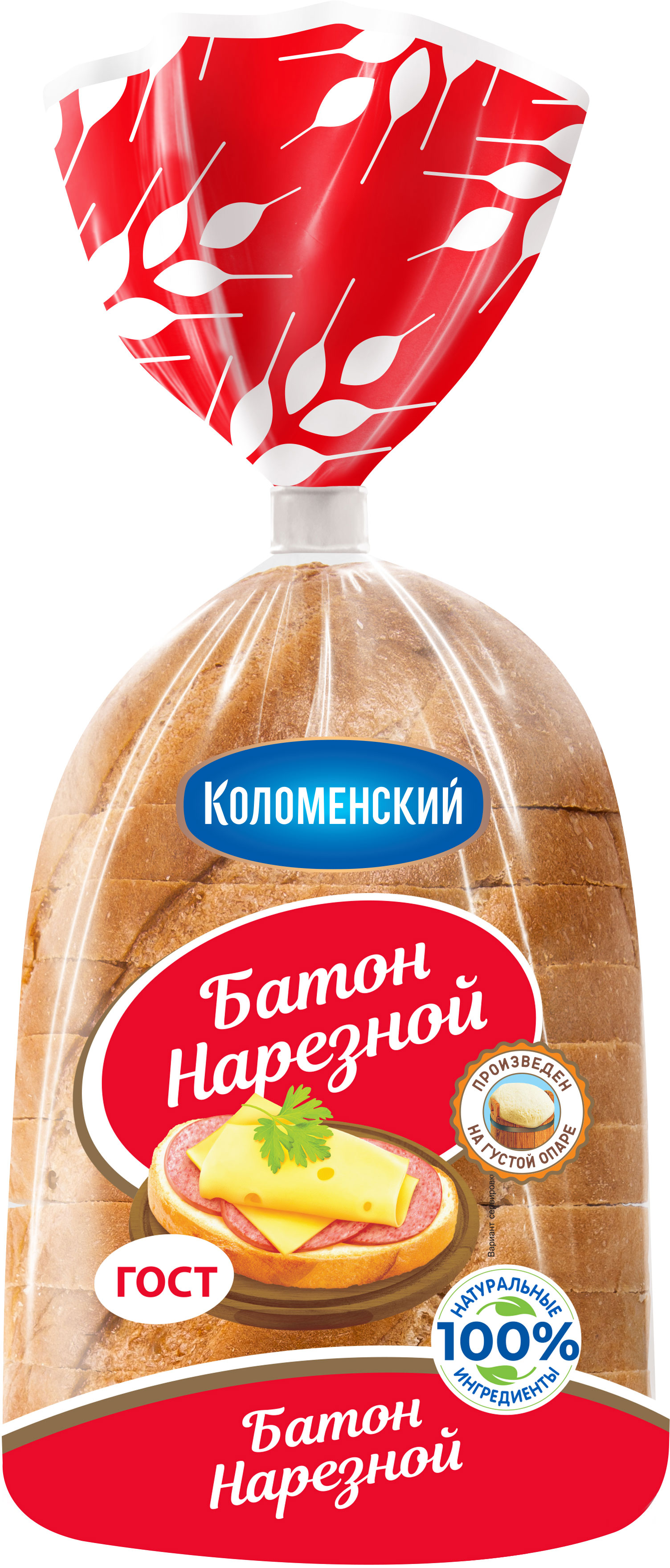 

Батон Коломенское Нарезной нарезанный