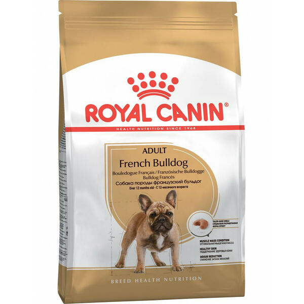 Сухой корм Royal Canin French Bulldog Adult для собак породы французский бульдог в возрасте от 12 месяцев и старше, 3000 г 