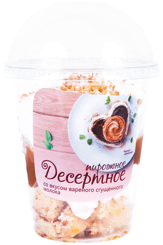 

Пирожное СМАК Десертное со вкусом вареной сгущенки, 115г