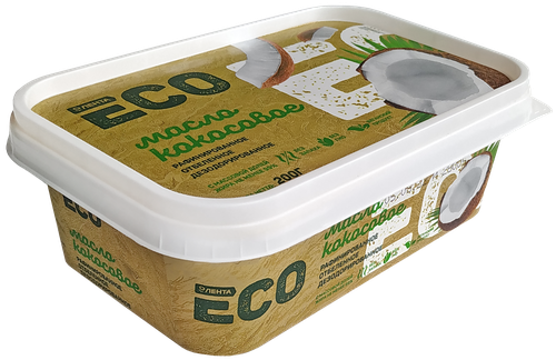 

Масло кокосовое ЛЕНТА ЕСО 99%, 200г