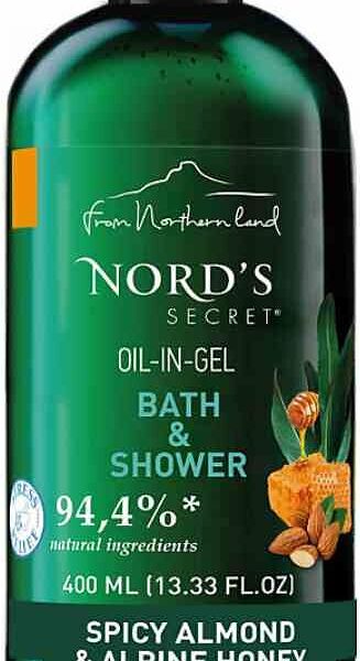 Гель для душа Nord's Secret Миндаль и альпийский мед