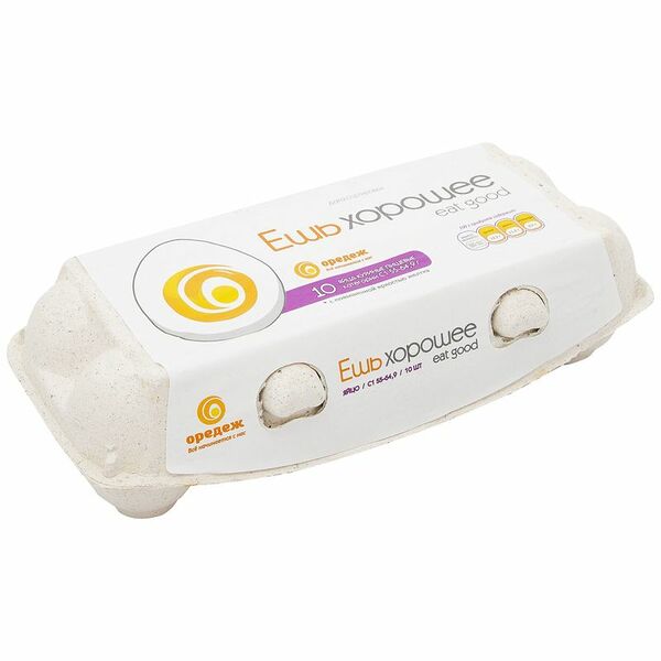 Яйцо куриное Оредеж Ешь хорошее С1 10шт.