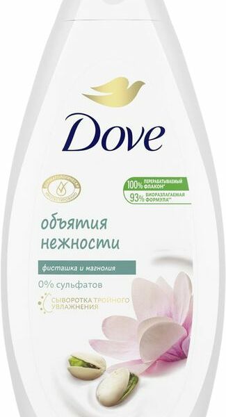 Гель для душа Dove объятия нежности, фисташковый крем и магнолия