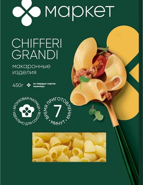 Макароны Маркет Chifferi Grandi 450г