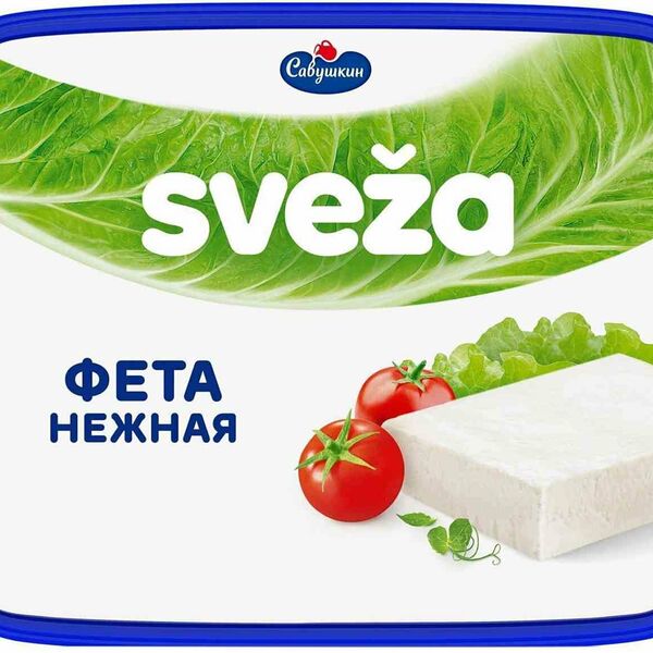 Сыр мягкий «Фета нежная» 45%, Sveza 250 г