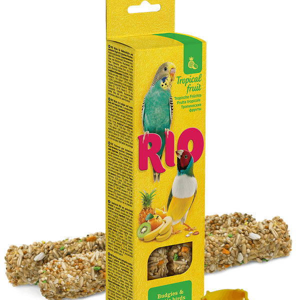 Палочки с тропическими фруктами Rio для волнистых попугаев и экзотов 2х40 г