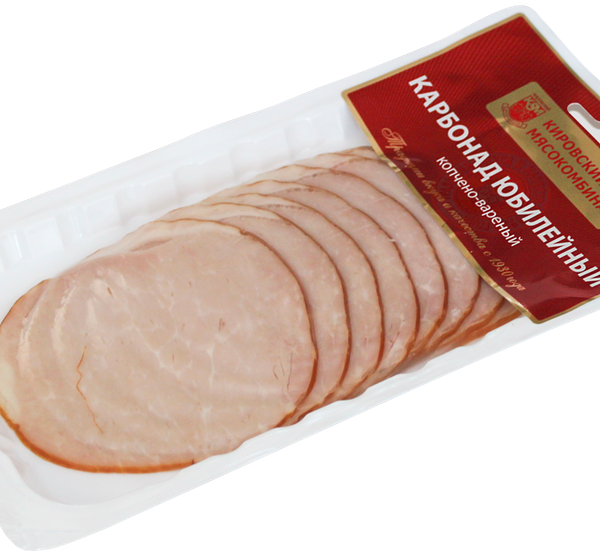 Карбонад копчено-вареный МК КИРОВСКИЙ Юбилейный, нарезка