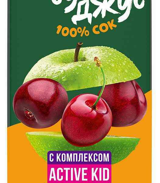 Сок Добрый Яблоко-вишня для детей с 5 месяцев