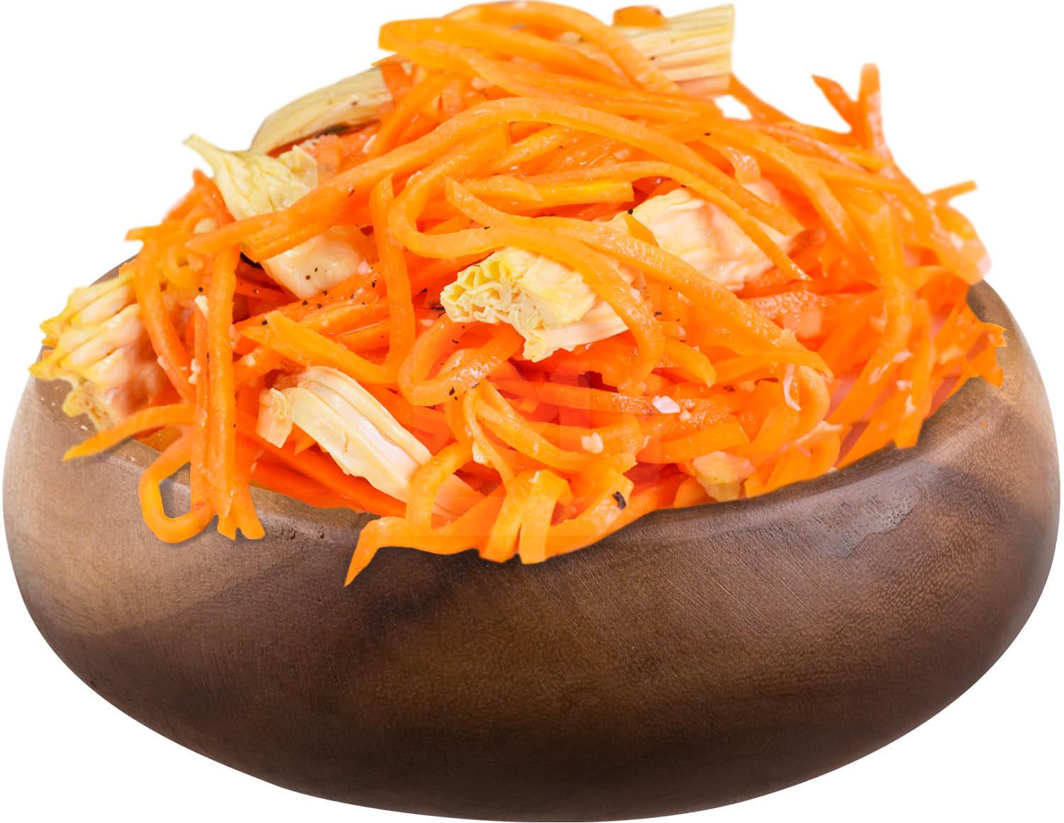 

Морковь по-корейски со спаржей