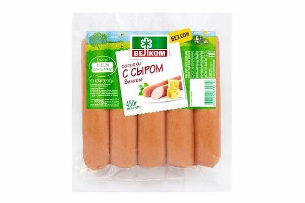Сосиски Велком с сыром