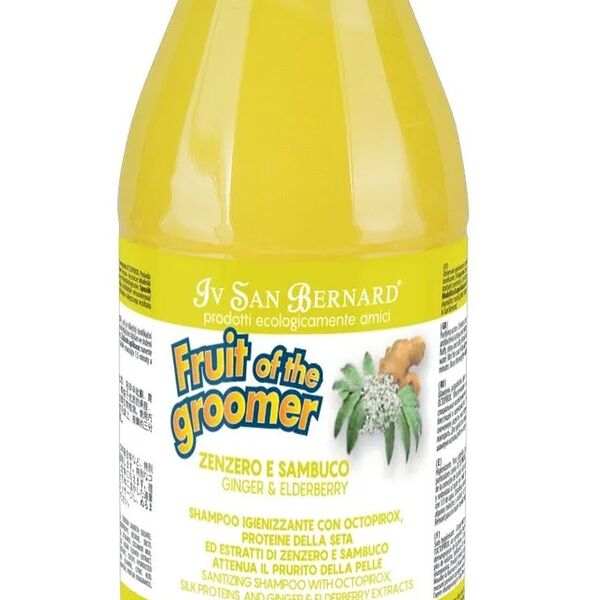 Шампунь против раздражений и перхоти Iv San Bernard Fruit of the Groomer Ginger and Elderbery