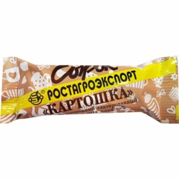 Сырок творожный Ростагроэкспорт Картошка глазированный 20%, 40г