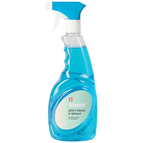 Средство для мытья стекол, зеркал Домовой, спрей 750 мл