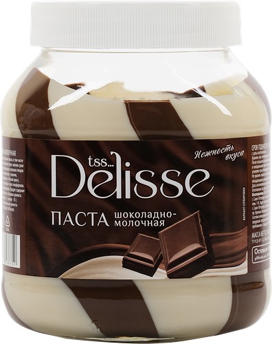 Паста DELISSE Шоколадно-молочная, 700г