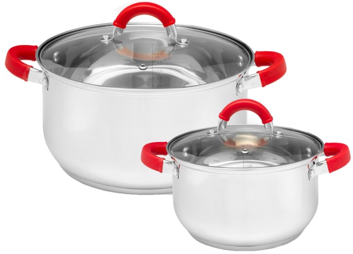 

Набор кастрюль Attribute Delice 3.3 л и 5.8 л с крышкой