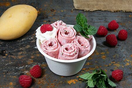 Кокосовое мороженое Манго-Малина-Мята