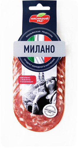 

Колбаса сыровяленая Мясницкий ряд Милано нарезка 90 г