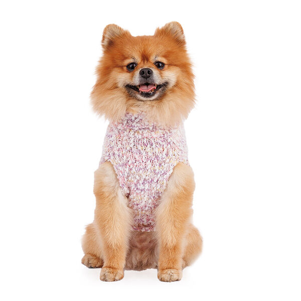 Свитер для собак вязаный фиолетовый XS