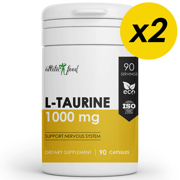 Atletic Food L-Taurine 1000 мг капсулы 180 шт (2 шт по 90 капсул)