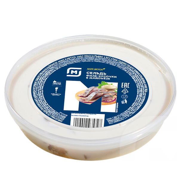 Сельдь Магнит филе-кусочки в майонезе
