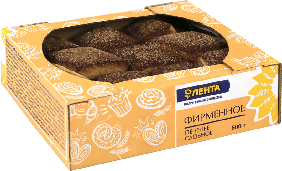 

Печенье сдобное ЛЕНТА Фирменное 600 г