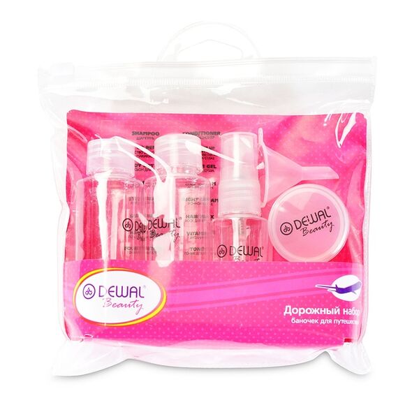 Набор баночек дорожный Dewal Beauty для путешествий, 7 шт.