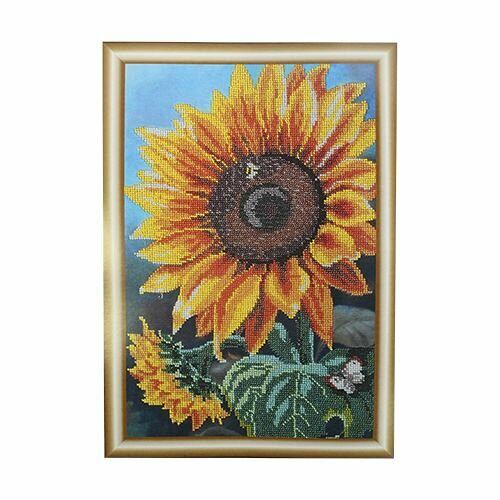 БН-3122 Набор для вышивания бисером Hobby&Pro 'Цветок солнца' 25*39см