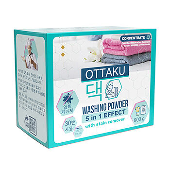 Порошок Ottaku 5in1 Effect стиральный концентрированный, универсальный с пятновыводителем 900г, Россия