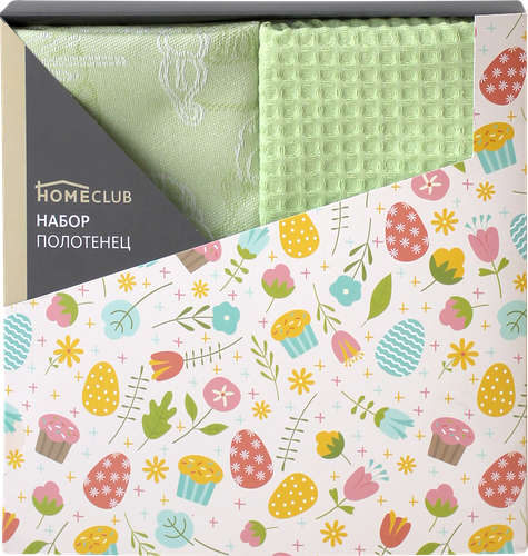 

Набор кухонных полотенец HOMECLUB Easter 40х60см, 2шт