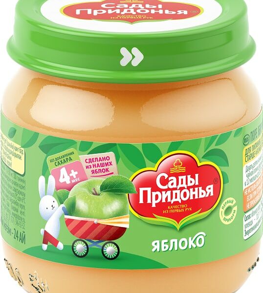 Пюре Сады Придонья Яблоко 80г
