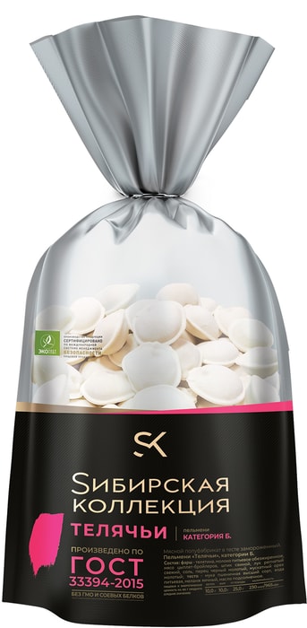 

Пельмени Сибирская коллекция Телячьи 700 г