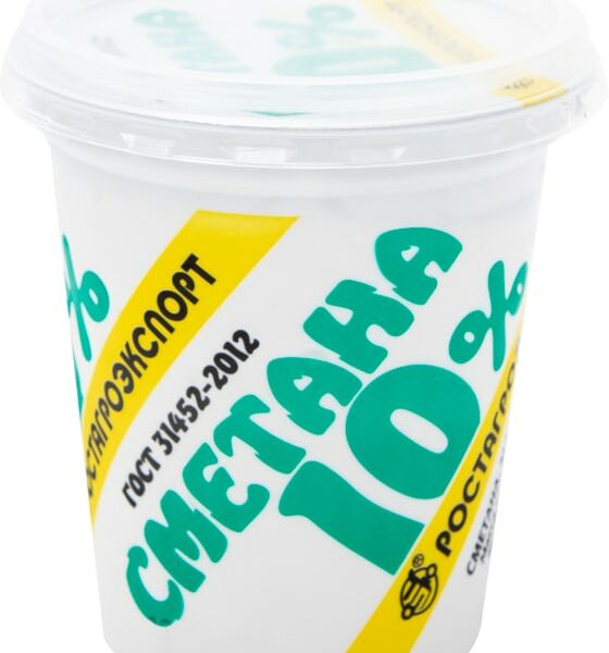 Сметана Ростагроэкспорт 10% 320г