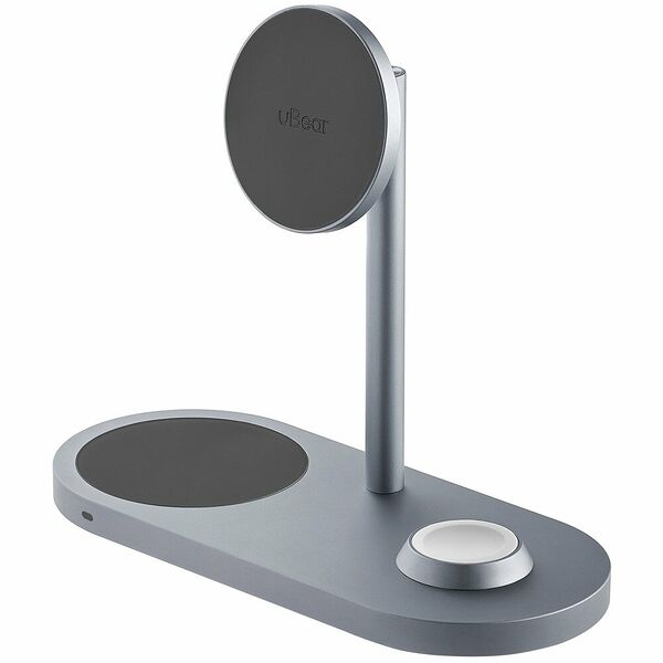 Беспроводное зарядное устройство uBear Stage 3 in 1, серый (WL07SG31-AD)