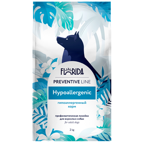 Полнорационный сбалансированный сухой корм для собак Florida Preventive Line Hypoallergenic