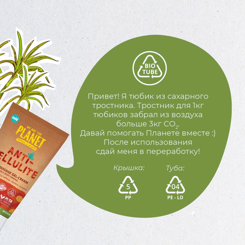 

Скраб для тела We are the Planet Anti-Cellulite разогревающий 200 мл