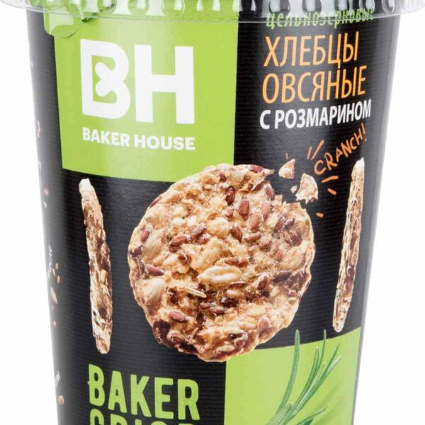 Хлебцы овсяные с розмарином ТМ Baker house (Бейкер хаус)