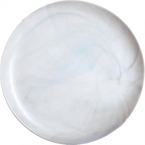 Тарелка мелкая стеклокерамическая diwali white marble 25 см арт Q8840 код 253197
